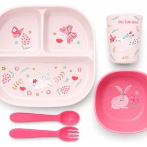 BBO SET ZA HRANJENJE – PINK RABBIT (NURSERY)