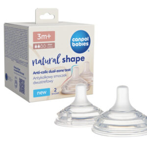 CANPOL BABIES CUCLA ANTIKOLIK DUAL ZONE 3M+ NATURAL 2KOM 21/751